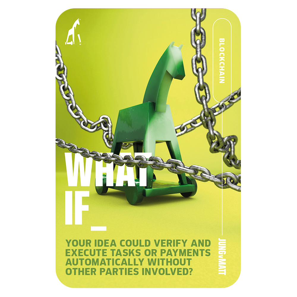 Blockchain Card - What If your idea could verify and execute tasks automatically?