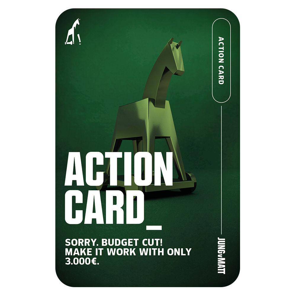 Action Card - Budget Cut! Work with only...