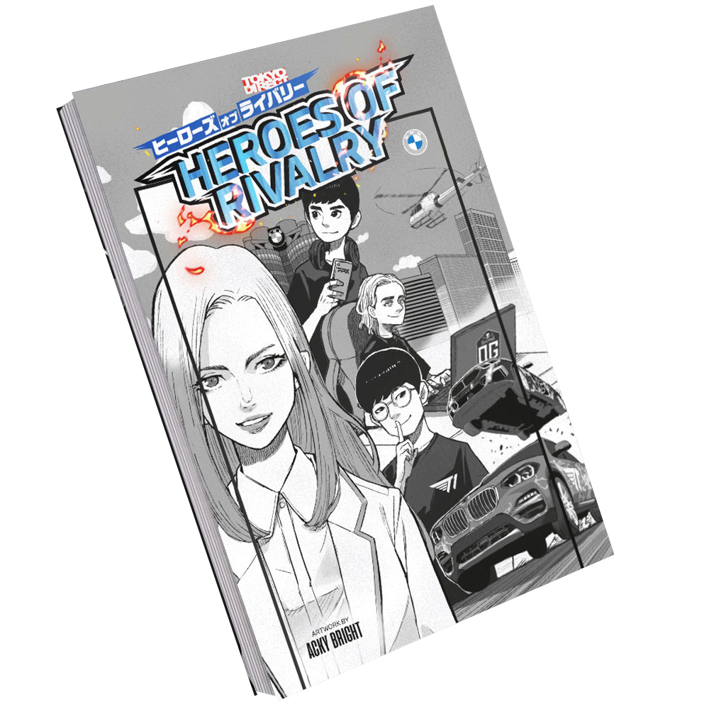 Heroes of Rivalry Manga hardcover book with colorful cover artwork