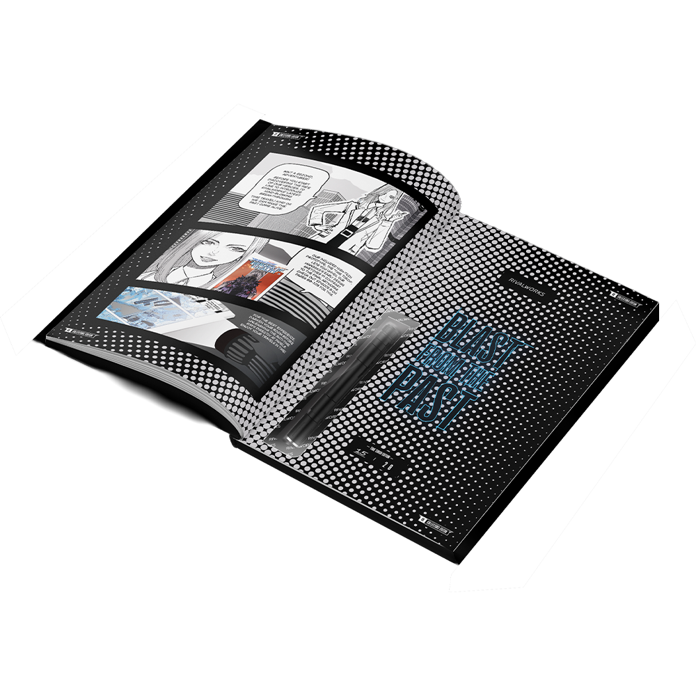 Heroes of Rivalry Collectors Edition hardcover manga with UV flashlight