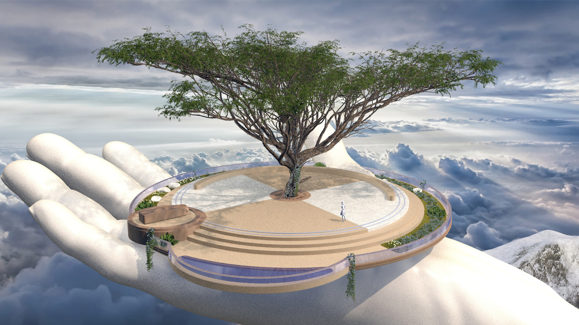 Entrance concept render