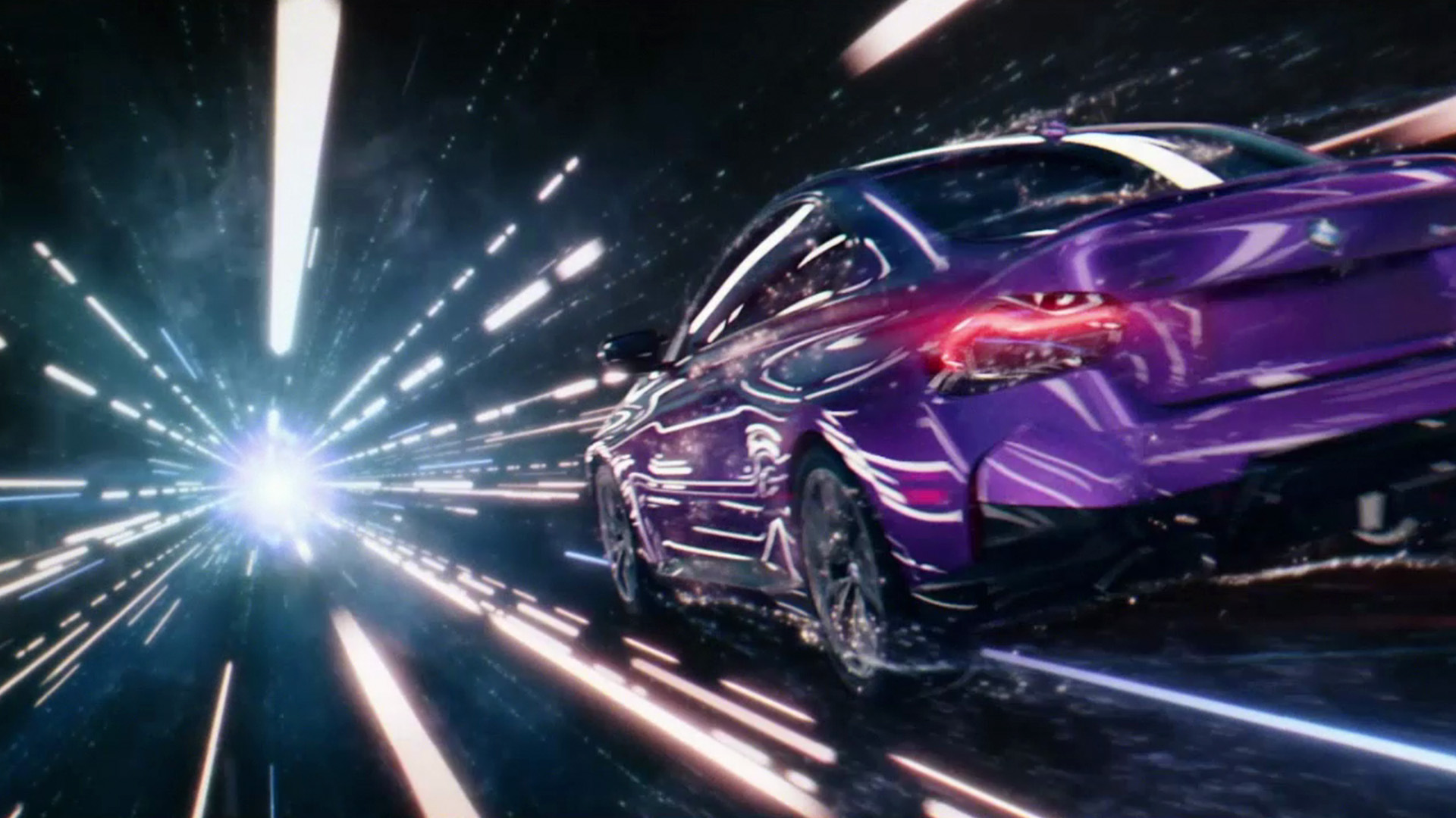 M240i traveling through portal